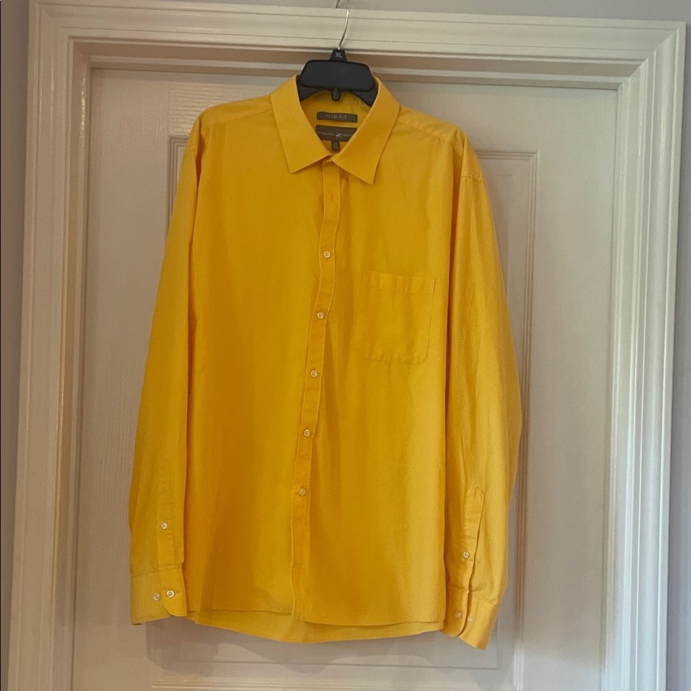 Beverly Hills Polo Club Men's‎ Bright Yellow Casual Shirt